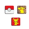 Podmetači za čaše anime Pokemon, 3 komada, Višebojni