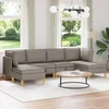 Modularni set sofe sa skladištem 6 pcs Sivosmeđa Tkanina