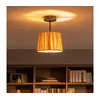 Brilagi - LED plafonski luster CERIA BOHO 1xE27/60W/230V preč. 20 cm crna/rafija