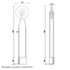 LUNA 240 PODNA LAMPA 8W 3000K DIM