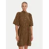 Bruuns Bazaar Srajčna obleka Canterbury Imilia BBW4504 Rjava Straight Fit
