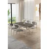 Hanah Home Trpezarijski set, 5 komada, Sivi
