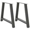 Noge za blagovaonski stol A-oblika 2 kom antracit 100 x (72-73) cm čelik
