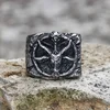 Prstan Baphomet Goat Satan - 11130-SI-BXG