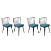 Hanah Home Set stolica Yildiz-952 V4, 53x63x67.5 cm, 4 komada, Plave