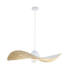 Luster na sajli KAPELLO 1xE27/60W/230V prečnik 76 cm beli/zlatni