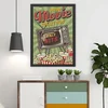 Wallity Uramljena slika Retro Movie Collection 2, 55x75 cm