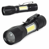 Alu baterijska LED CREE zoom ročna svetilka XP-E COB 300m