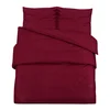 MAISON CHIC Komplet posteljnine - Posteljnina bordo 200x220 cm bombaž, (21784946)