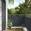 Balkonski zaslon za privatnost antracit 500 x 120 cm PVC