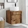 Umivaonik s policom za zid Staro drvo 49 x 44,5 x 66 cm