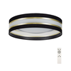 LED prigušiva stropna svetiljka SMART CORAL GOLD LED/24W/230V crna/zlatna + daljinski upravljač