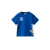 MANGO KIDS Majica MONCAM1 modra / svetlo modra / svetlo zelena / bela
