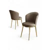 HANAH HOME Set stolica (4 dela) Risa Cappuccino Gold