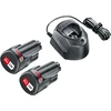 Bosch starter set 2 x akumulator PBA 12V 1,5 Ah + punjač GAL 1210 1600A01L3E