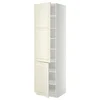 METOD Visoki element s policama/2 vrata, bela/Bodbyn prljavobela, 60x60x220 cm