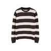 Trendyol Pulover temno rjava/bela