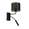 Zidna lampa LOFT SHADE 1xE27/60W+1xG9/8W/230V crna/zlatna