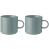Šalčka za kavo, 200 ml, set 2 kosov, prašno zelena, lončevina, Stelton