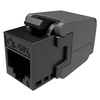 Solarix Keystone c6 UTP RJ45 črna samorezna SXKJ-6-UTP-BK-SA, paket 24 kom.