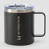 Myprotein reciklirana kovinska skodelica za kavo 350 ml – črna