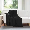 Pokrivači za bacanje 6 pcs Crna 170 x 130 cm Runo