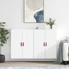 Stenska omarica 2 kosa bela 69,5x34x90 cm