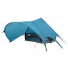 Vidaxl Teepee šotor za 7 oseb Modra in siva 600 x 600 x 347 cm