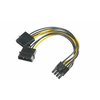 Akasa - 4-pinski Molex na 6+2-pinski adapter PCIe