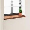 vidaXL Okenski nadstrešek Rjav les 80 x 30 x 4,5 cm PVC