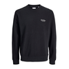 JACK & JONES Majica JJEARCHIVE črna/bela