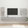Set zidnog ormarića za TV Zidne 6 pcs Betonski sivi