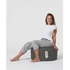 Atelier del Sofa Lazy bag Round Pouf Fume, Sivi