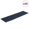 Vidaxl Preproge za stopnice samolepilne 30 kosov 76x20 cm sivo modre pravokotne