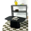 Hanah Home Klub sto Lilyum Large, 100x42x54 cm, Crni