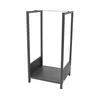 Stalak za drva 39x35x76 cm, crne boje