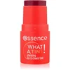 essence WHAT A TINT! večnamensko ličilo za ustnice in lica odtenek 20 Grapefruit Bliss 5 g