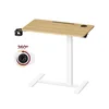Songmics Stranska mizica nastavljive višine 80x45x65-102 cm rjava