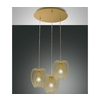 Fabas Luce 3677-47-225 - Luster na sajli CAMP 3xE27/40W/230V zlatna