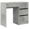 Stol Betonski sivi 90 x 37.5 x 75 cm Konstruirano drvo