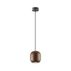 Redo 01-3479 - Lestenec na vrvici BOOM 1xGU10/10W/230V pr. 12 cm rjava