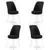 Hanah Home Set stolica Dexa, 45x89x42 cm, 4 komada, Crno-bele
