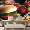 Samolepilna fototapeta ameriški hamburger - 147x270