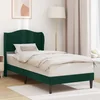 vidaXL Konstrukcija postelje Temno zelena 100 x 200 cm Žamet