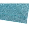 Moosgummi penasta guma z bleščicami 20x30 cm - ledeno modra (2 kosa)