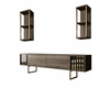 HANAH HOME Gold Line Walnut Black 1
