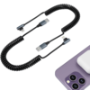 Infostyle Ukrivljen polnilni kabel USB A v Lightning