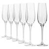 6-piece champagne glass set, made of crystalline glass, 180 ml, Harmo