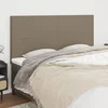 Uzglavlje boje taupe 160x5x118/128 cm tkanina