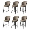 Hanah Home Set 6 barskih stolica Fora Kapućino-Crni